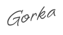 La firma di Gorka